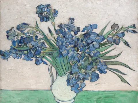 Blue Irises in a Vase jigsaw puzzle