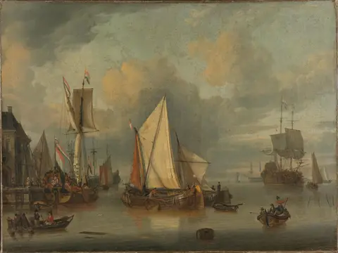 Sailing Ships in a Calm Harbor jigsaw puzzle